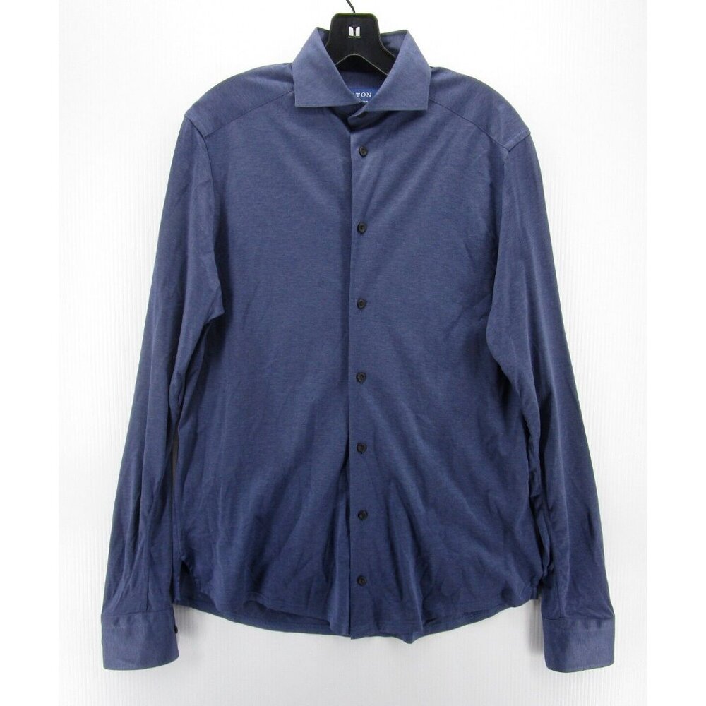 Men's Blue Casual Button Down Shirt